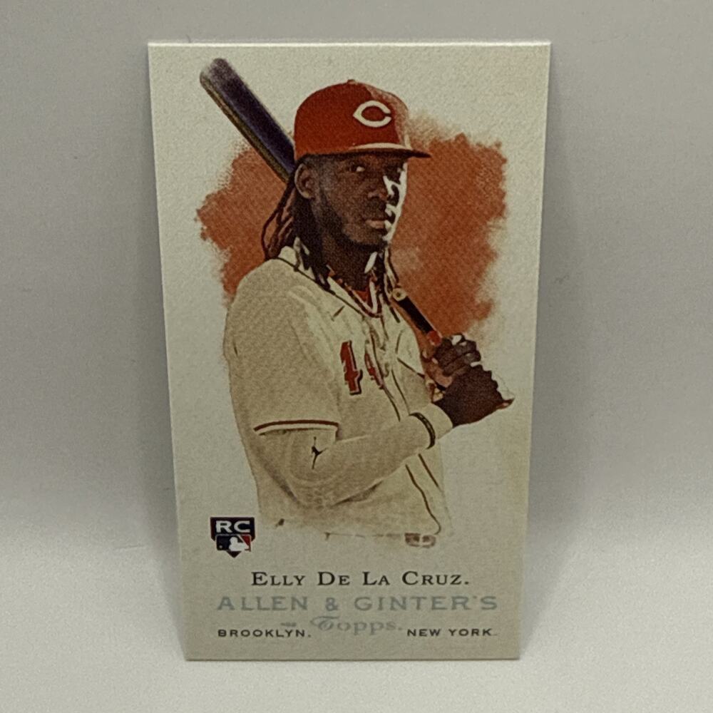 2024 Topps Allen & Ginter Mini #RD-1 Elly De La Cruz RC Design Variation Reds